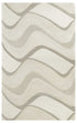 8' X 10' Ivory And Gray Wool Abstract Hand Tufted Area Rug